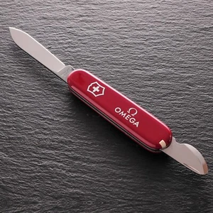 Omega Swiss Uhr Taschenmesser Pocket Knife Victorinox Tool Neuwertig Watchopener - Picture 1 of 21