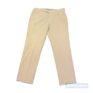Incotex Brando Pants Men's 36/33 Beige Cotton Classic Fit Pattern B Slowear - Picture 1 of 6