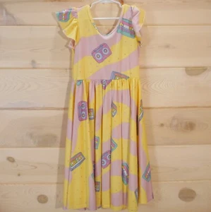 Dot Dot Smile Youth 8 / 10 Long Dress Retro Cassette Tape Print Pastel Twirl - Picture 1 of 13