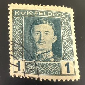 1918, Rumänien 1L gebraucht - Bild 1 von 2