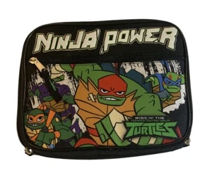 Rise Of The Teenage Mutant Ninja Turtle Ninja Power Soft Lunch Box Nickelodeon - Picture 1 of 3