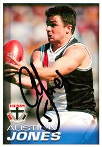 ✺Signed✺ 2005 ST KILDA SAINTS AFL Card AUSTINN JONES Herald Sun - Picture 1 of 2