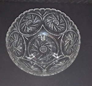 Beautiful Large Round Crystal Bowl - Picture 1 of 9