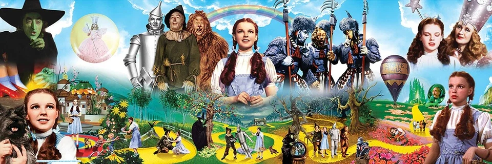 Jigsaw Puzzle Entertainment The Wizard of Oz montage 1000 piece NEW 39"x13" Pano - Image 1 of 1