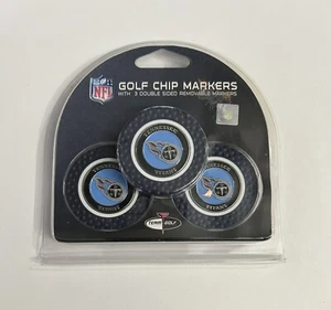 Authentic Tennessee Titans NFL 3 Pack Team Golf Chip Markers Officially Licensed - Picture 1 of 2