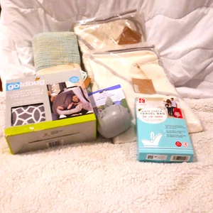 Baby Gift Set lot baby gift group Travel Items Blanket Towels - Baby Shower - Picture 1 of 13