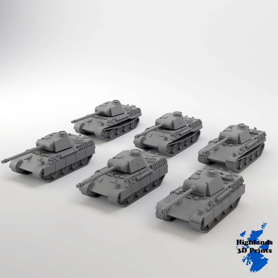 Panther A D G WW2 Tabletop Gaming 3D Print