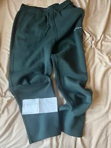 Abercrombie & Fitch Essentials Baggy Sweatpants Dark Spruce Green Pants Jogger M - Picture 1 of 7