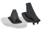 For Bmw E39 Automatic Gear Shift Boot + Handbrake Gaiter Leather Stitch Black