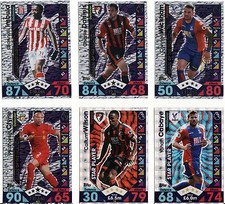 6 X MATCH ATTAX 2016-17, MAN OF THE MATCH/STAR PLAYER CARDS, CABAYE/WICKHAM +