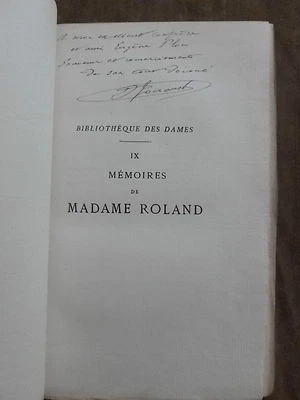MEMOIRES DE MADAME ROLAND en 2 volumes Librairie bibliophiles Envoi de JOUAUST - Photo 1/4