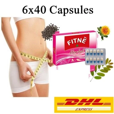6x 40 Cap Fitne Cápsula Herbal Pérdida de Peso Dieta Tailandesa Adelgazante Desintoxicación Natural Foto 1 de 4