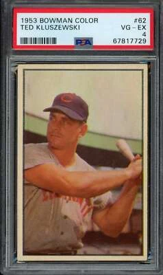 1953 Bowman Color #62 Ted Kluszewski PSA 4 Reds  (7729) - Image 1 of 2