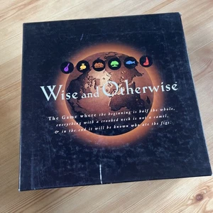 New Rare 1996 Wise and Otherwise Board Party Game Sealed Components - Foto 1 di 13