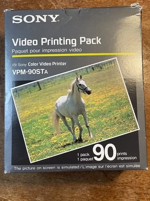 Sony Video Printing Pack VPM-90STa - Cartridge & Prints UNUSED - Image 1 of 3