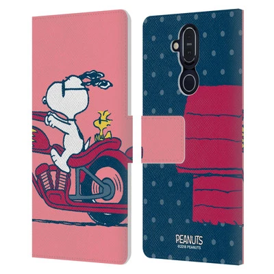 OFFICIAL PEANUTS HALFS AND LAUGHS LEATHER BOOK CASE FOR MICROSOFT NOKIA PHONES - Image 1 of 4