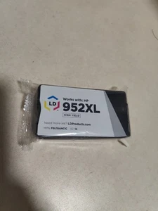 LD Ersatz für HP 952XL schwarze Tintenpatrone mit hoher Reichweite. Versiegelte Plastikpackung - Bild 1 von 5