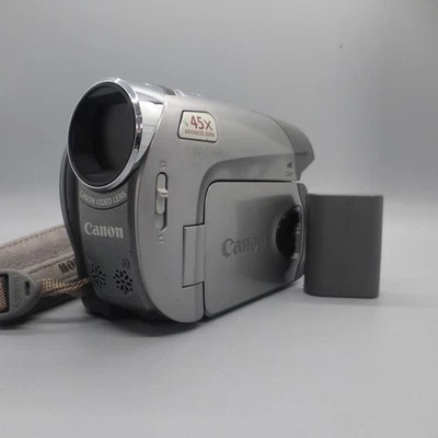 Canon DC330 Handheld DVD-RW Camcorder Silver Tested With Battery - Image 1 of 4