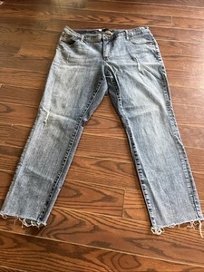 Kut From the Kloth Jeans Damen 14W Reese Ankle Straight Leg Raw Hem Medium Wash - Bild 1 von 12