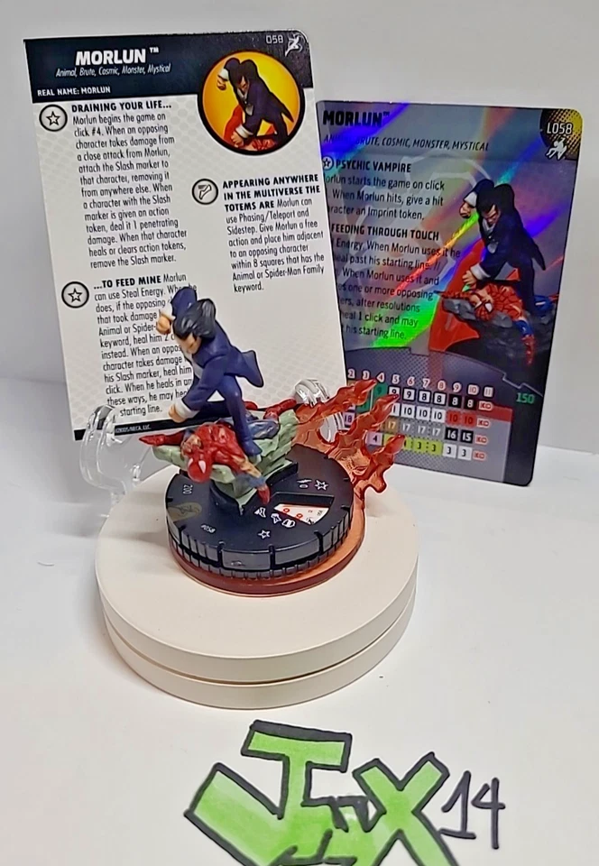 Heroclix Superior Enemigos de Spider-Man MORLUN 058 TARJETA LEGADO SÚPER RARA L058 Foto 1 de 1