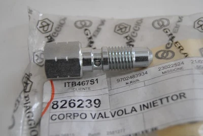 Corpo valvola iniettore Fuel injector valve body Piaggio Ape TM 703 diesel - Imagen 1 de 2