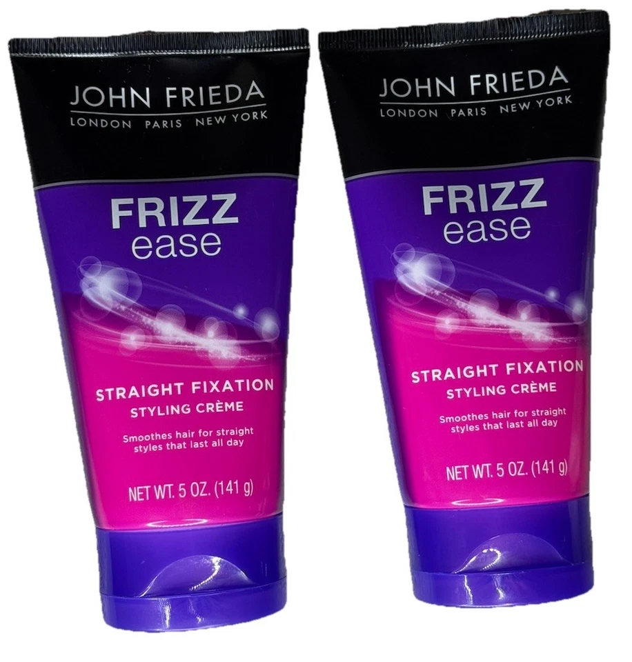 2 件 JOHN FRIEDA Frizz 缓解直定型面霜,5 盎司 ea, — 第 1/4 张图片