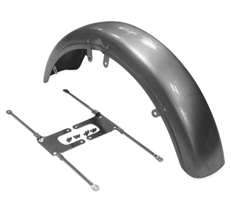 Guardabarros delantero 73-86 FX XL 82-94 FXR con soportes cromados Harley #59007-73A 59111-74 Foto 1 de 1