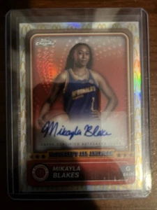 2024 Topps Chrome McDonald's AA Mikayla Blakes LOGO REFRACTOR AUTO RC 05/75 - Photo 1 sur 2