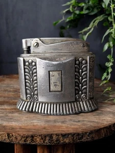 Art Deco 1930s Ronson Diana Table Lighter – Silver Tone, Sparks, 233g - Picture 1 of 12