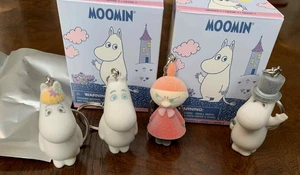 Moomin Flocked COMPLETE SET of 4 Keychain Blind Box Series 1 + boxes - Picture 1 of 3