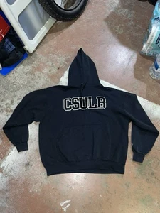Champion CSU Long Beach Hoodie Pullover CSULB 2XL Applique 90s Y2K - Picture 1 of 6