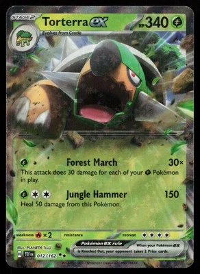 Torterra ex 012/162 SV05: Temporal Forces Pokémon Card - Image 1 of 2