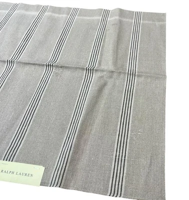 Ralph Lauren Basque Vintage Tick Sepia Fabric Remnant 26x26” LCF65540F ** READ - Image 1 of 4