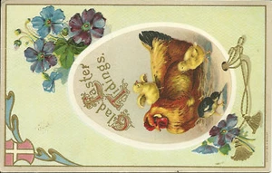 Postcard 1911 Easter - Picture 1 of 2