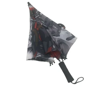New Marvic Comic Print Boys Deadpool Umbrella White, Red, Black - Picture 1 of 4