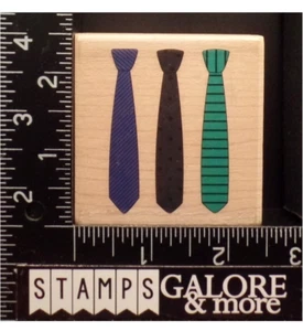 Estampillas de goma estampillas para hombre corbata trío moda #T35 - Imagen 1 de 2