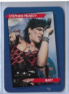 AWESOME 1985 ROCK STAR CONCERT STEPHEN PEARCY CARD #5 ( RATT ) ~ QTY