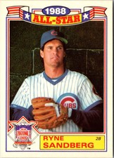 1989 Topps Glossy All-Stars Ryne Sandberg #14 Chicago Cubs