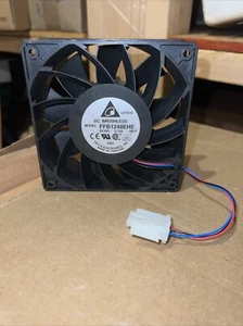 48V DC Brushless Axial Flow Fan Delta Electronics Model FFB1248EHE New - Photo 1/2