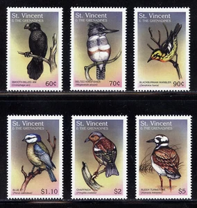 San Vicente 2413-2418 MH, Conjunto Aves del Mundo de 1995. - Imagen 1 de 1