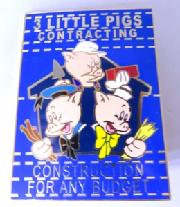 Disney Pin Auctions Business Ad Three Little Pigs LE 100 #35606 - Picture 1 of 2