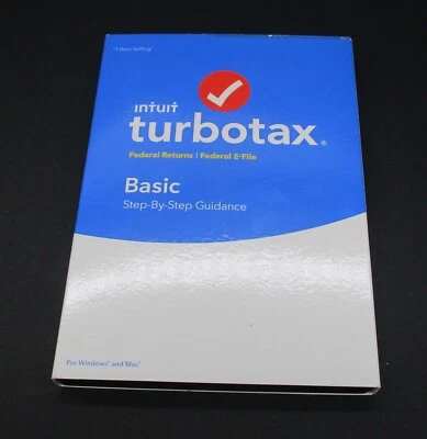 2018 Tax Year Turbo Tax Basic Federal Windows/Mac  - Image 1 of 4