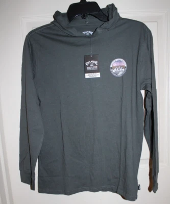 Новый с Ярлыками Billabong молодежи мальчика большой приключения дивизион зеленый с капюшоном L/S футболка Топ - Изображение 1 из 4