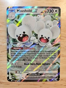 Maushold ex 155/182 Paradox Rift (PAR) NM Double Rare Pokemon Karte - Bild 1 von 2