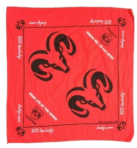 Lote de 2 pañuelos vintage Dodge Ram BANDANNA "Grab Life Horns" 20"x 20"  - Imagen 1 de 5