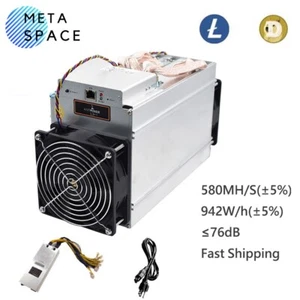 ANTMINER L3++ With PSU Scrypt Litecoin Miner 580MH/s LTC Doge Coin Mining ASIC - Picture 1 of 11