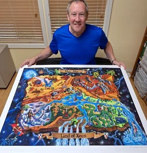 Land of Xeen map large giclee print by artist Mike Winterbauer! - Picture 1 of 5
