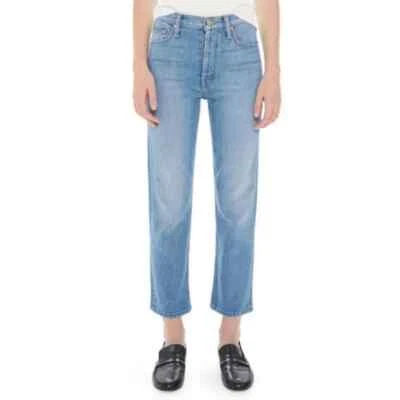 Nuevo Jean Recortado Madre El Gato Botón Mosca En Mundo A Mis Pies Lavado. Talla 29 Foto 1 de 4