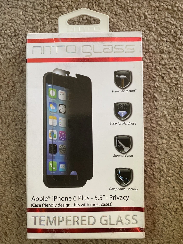 Nitro Glass iPhone 6 Plus 5.5” Privacy Tempered Glass - Image 1 of 2