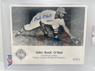 John "Buck" O'Neil Print PSA/DNA Certified Authentic Auto Encapsulated by PSA - Image 1 of 4